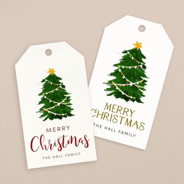 Print Xmas Gift Tags in USA