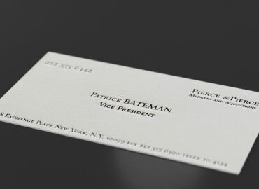 patrick bateman business card